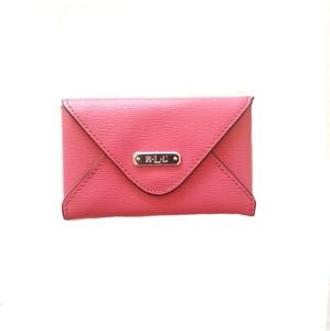 Ralph Lauren Pink Envelope Card Holder